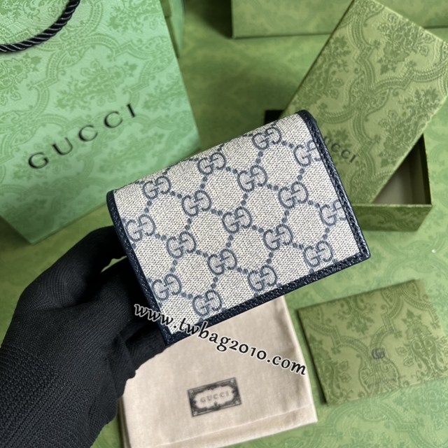 gucci專櫃新款女士短夾 古馳經典的馬銜扣Monogram卡包 jcp1849